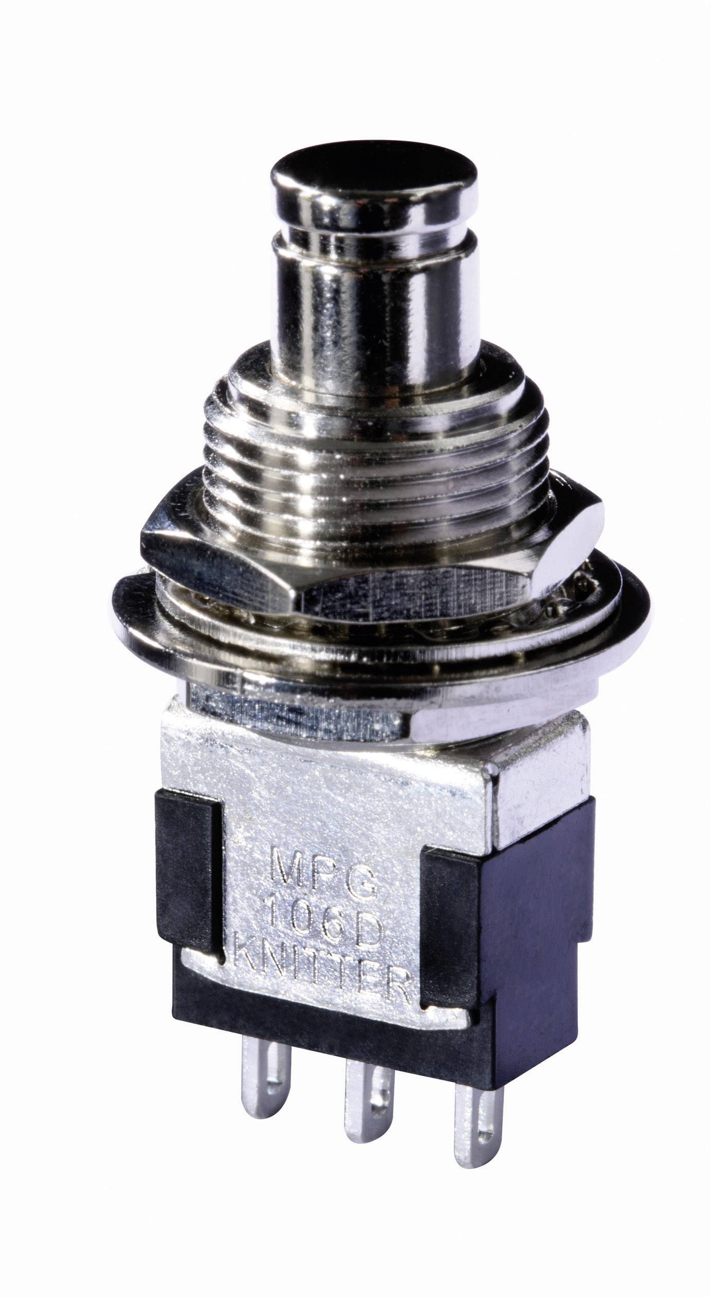 Knitter-Switch MPG 106D MPG 106D Drukschakelaar 250 V/AC 3 A 1x aan/aan Continu 1 stuk(s) afbeelding