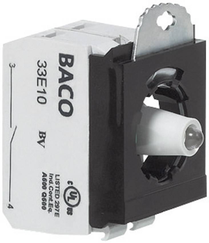 BACO BA333EARL10 Contactelement, LED-element Met bevestigingsadapter 1x NO Rood Moment 24 V 1 stuk(s) afbeelding