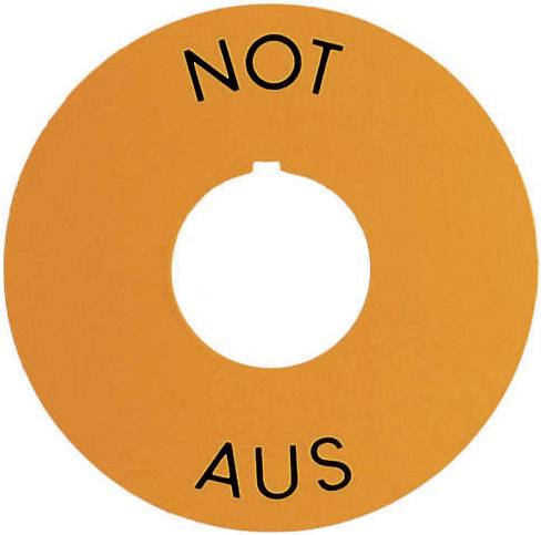 RAFI 5.76 204.101.0400 Markeringsplaatje (Ø) 60 mm NOT-AUS 1 stuk(s) afbeelding