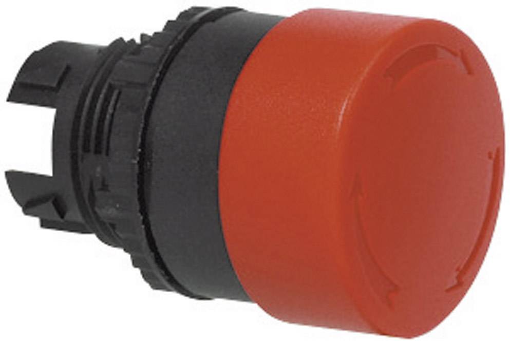 BACO BAL22EC01 L22EC01 Pulsante a fungo Anello frontale in plastica, nero Rosso Sblocco a rotazione 1 pz.