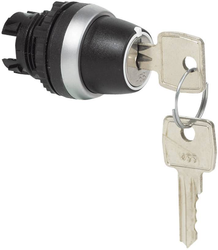 Baco 223961 L21ND00 Sleutelschakelaar Kunststof Frontring, Verchroomd Zwart, Chroom 2 X 45 ° 1 Stuk(s)