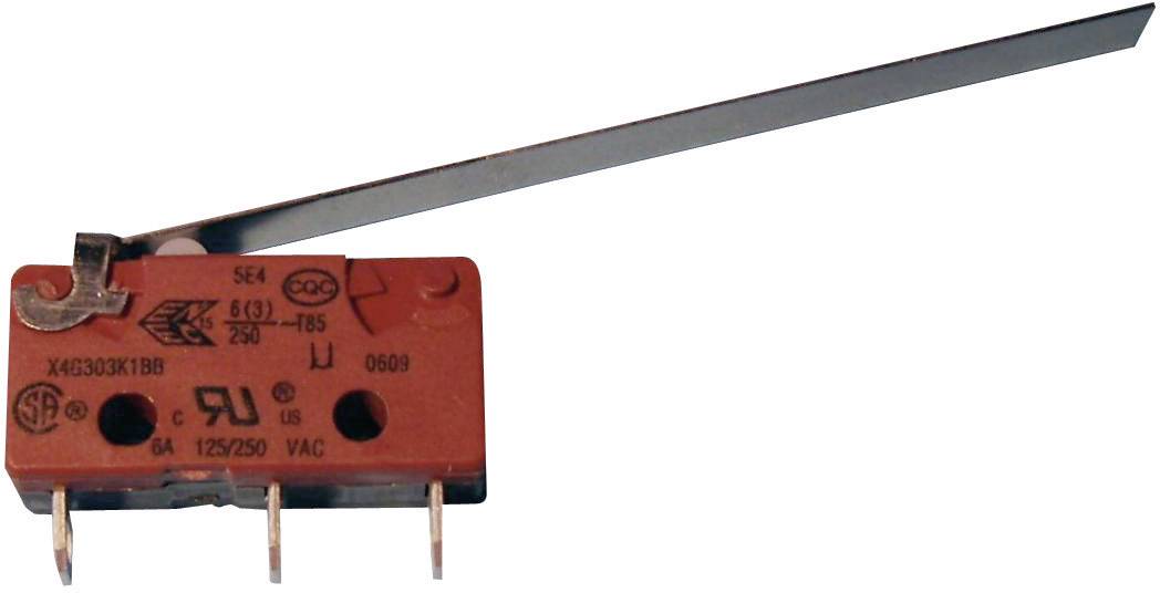 Saia X4G303N1BBJ61 Microschakelaar X4G303N1BBJ61 250 V/AC 2.5 A 1x aan/(aan) IP40 Moment 1 stuk(s) afbeelding