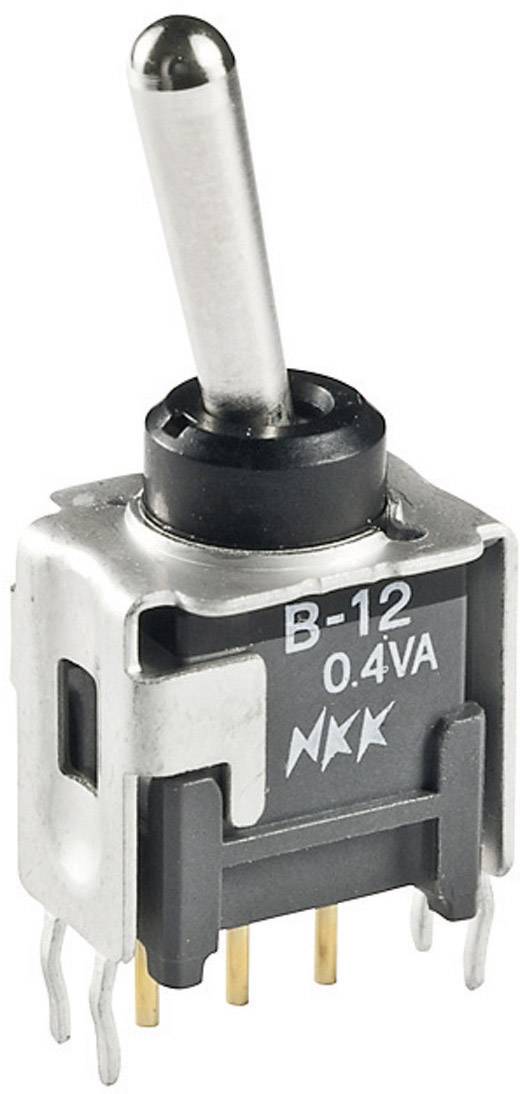 NKK Switches B12AH B12AH Interruttore a levetta 28 V/DC 0.1 A 1 x On / On Permanente 1 pz.