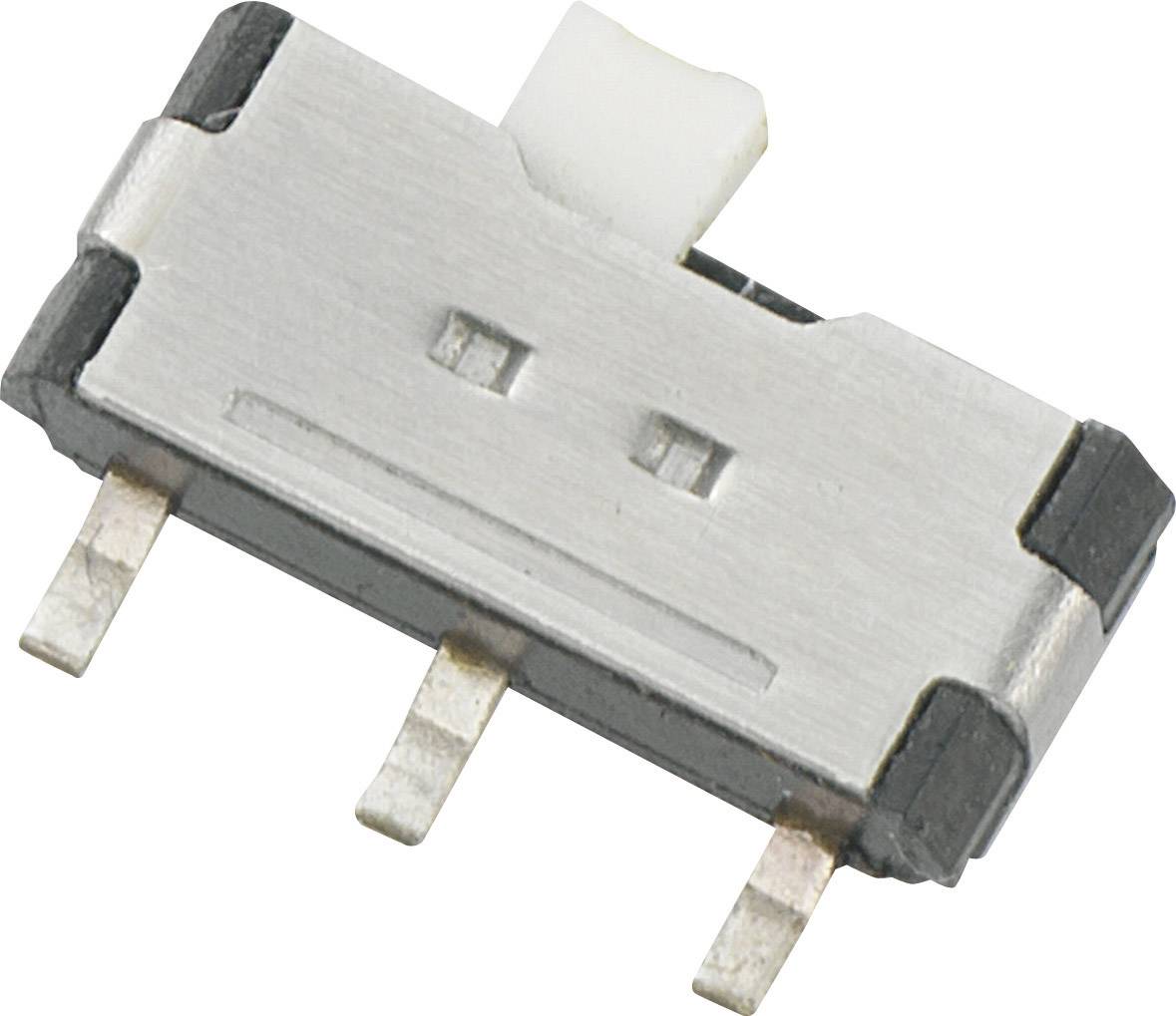 Interruttore a slitta 12 V/DC 0,05 A, 1 on/on, SSK-1202 1 pz.