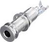 Rean AV NYS221 jack konektor 6.35 mm zásuvka, vstavateľná horizontálna Pólov: 3 stereo strieborná 1 ks