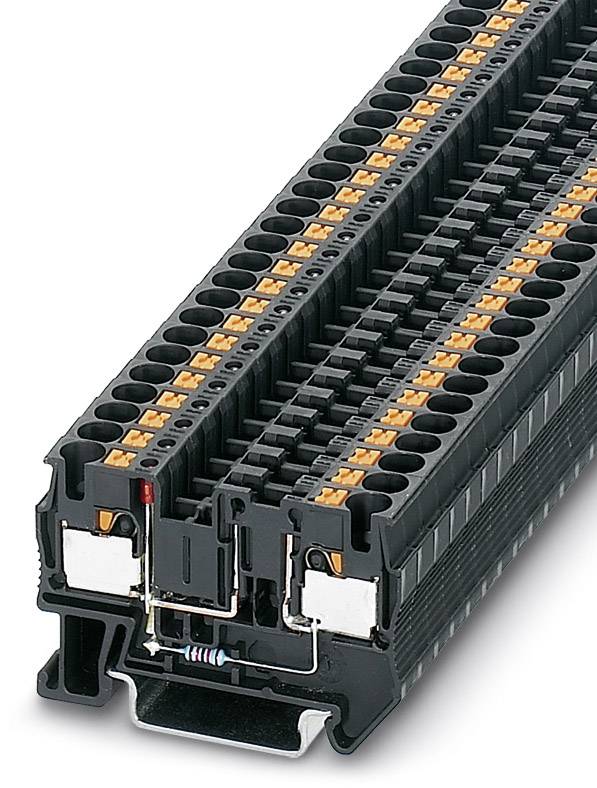Zväzok radových svoriek s viacerými pripojeniami, ktoré sa používajú pri elektrickej inštalácii v rozvádzačoch.