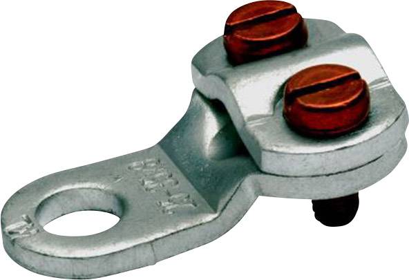 Klauke 572R6 Ringkabelsko 2 skruer Tværsnit (max.)=10 mm² Hul-dia.=6.5 mm Uisoleret Metal 1 stk