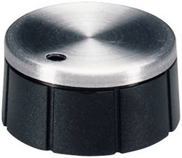 OKW A1321260 otočný gombík  hliník, čierna (Ø x v) 21 mm x 10 mm 1 ks