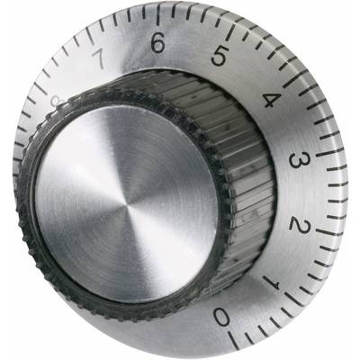 TRU COMPONENTS  jemná stupnica  hliník (eloxovaný) (Ø x v) 37 mm x 15 mm 1 ks 