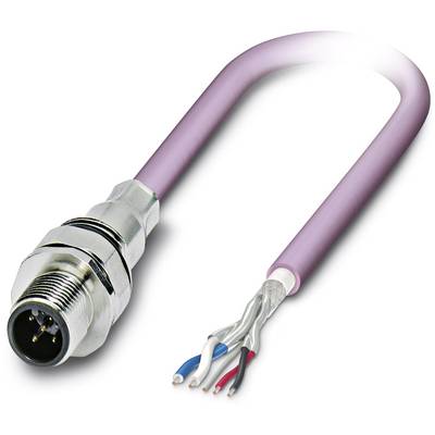 Viacfarebný prierez kábla s odhaleným vodičmi zobrazuje vnútorné komponenty elektronického konektora.