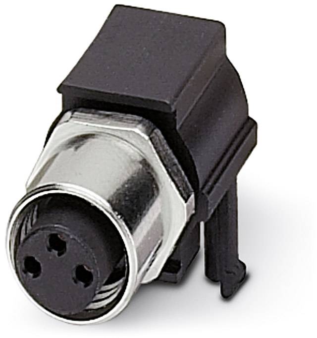 Čierna a strieborná elektrická trojkolíková zástrčka.