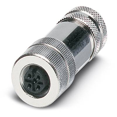 Strieborný elektrický guľatý konektor s viacerými kontaktmi, vhodný pre priemyselné aplikácie a prepojenia.