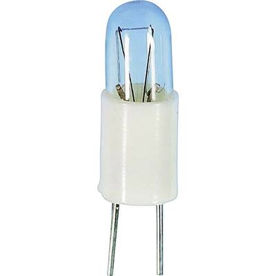 TRU COMPONENTS 1590271 sub miniatúrna žiarovka 12 V 0.7 W Bi-Pin 2,54 mm číra 1 ks