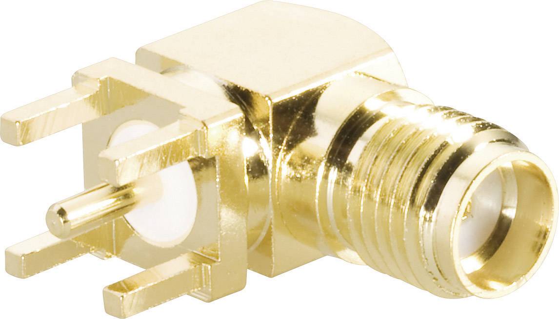 TRU COMPONENTS 1579394 SMA-stikforbindelse Tilslutning, indbygning vandret 50 Ω 1 stk