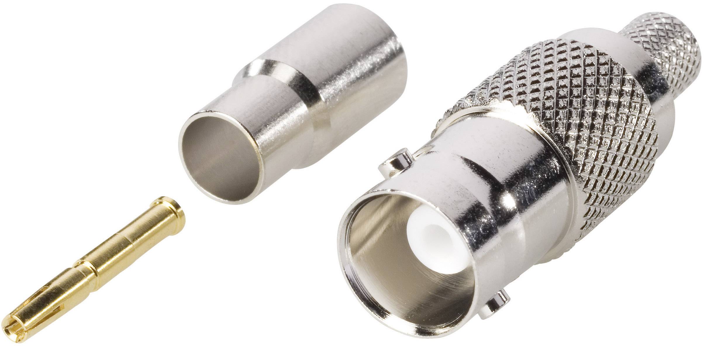 TRU COMPONENTS 1579453 BNC-stikforbindelse Tilslutning, lige 50 Ω 1 stk