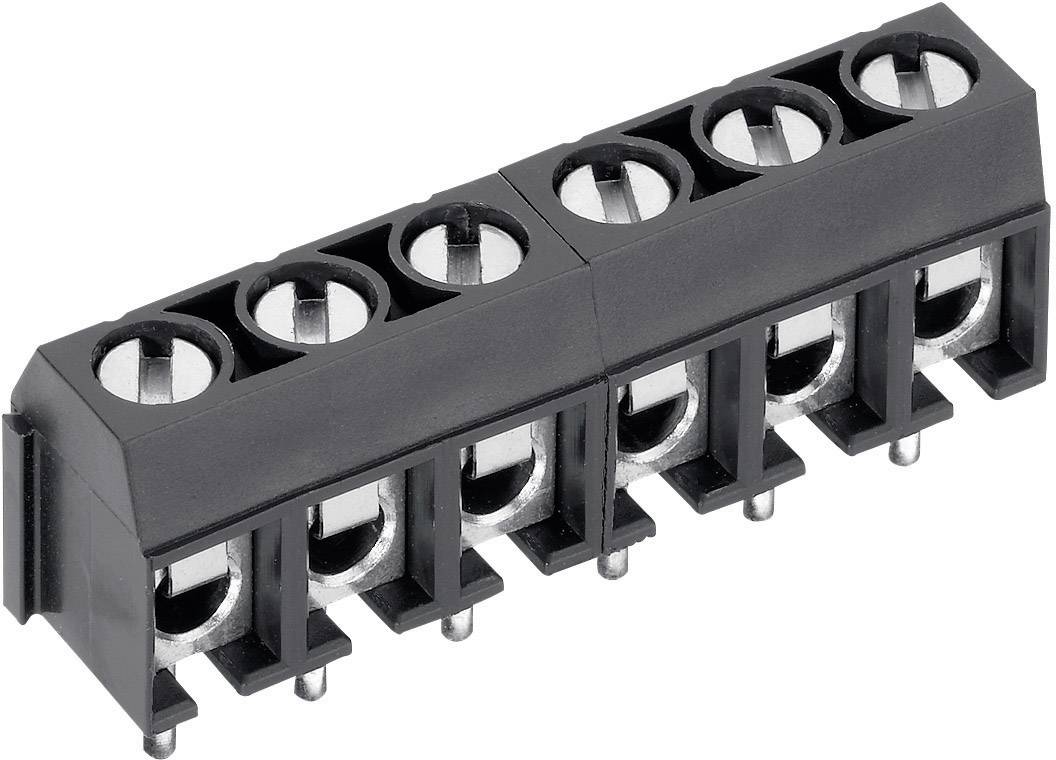 PTR Hartmann AK500/7DS-5.0-V Skrueklemmeblok 1.50 mm² Poltal 7 Grå 1 stk