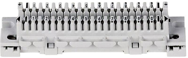 Corning 79101-517 00 LSA-PLUS Basette di collegamento serie 1 Morsettiera 10 Conduttori doppi Grigio Contenuto: 1 pz.