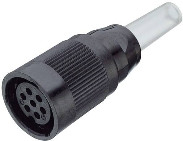 Konektor so šiestimi kruhovito usporiadanými kontaktmi, používaný pre elektrické prepojenia.