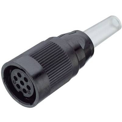Konektor so šiestimi kruhovito usporiadanými kontaktmi, používaný pre elektrické prepojenia.