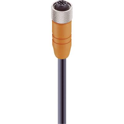 Elektrický konektor s oranžovým puzdrom a čiernym káblom, vhodný pre priemyselné použitie.