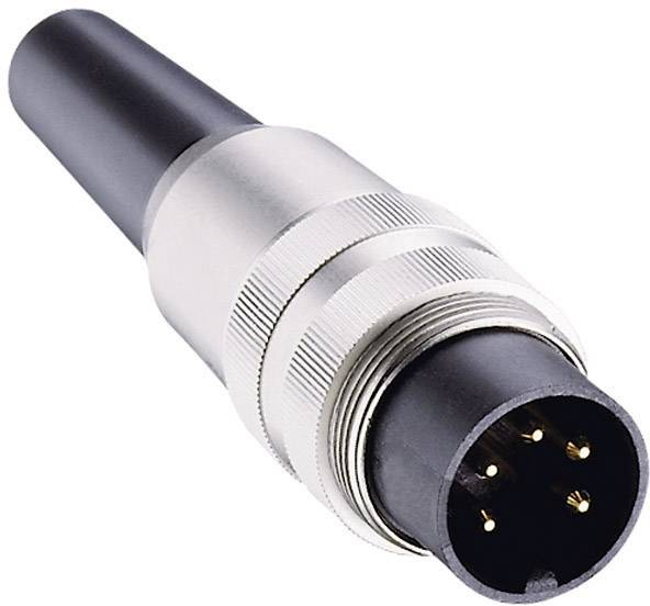Lumberg SV 50/6 Connettore circolare DIN Spina dritta Numero Poli (num): 5 Argento 1 pz.