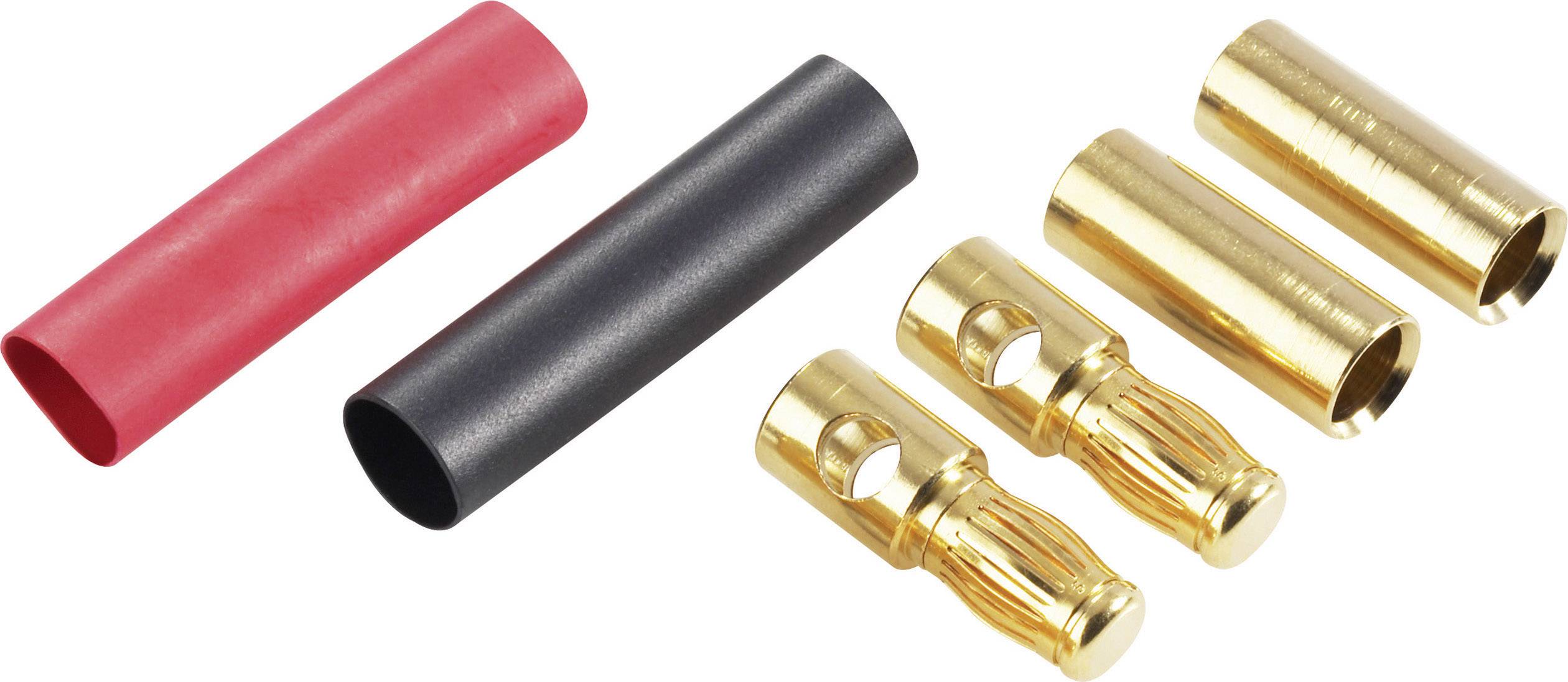 Schnepp DS 5,3 banánový konektor zástrčka, rovná, zásuvka, rovná Ø pin: 5.3 mm červená, čierna 1 ks
