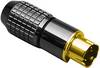 BKL Electronic 0204022 mini DIN konektor zástrčka, rovná Pólov: 8 čierna 1 ks
