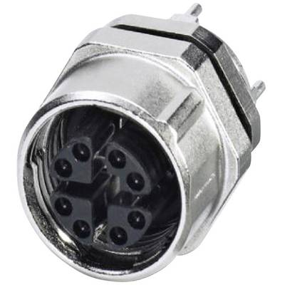 Kovový konektor pre technické aplikácie, pozostávajúci z viacerých okrúhlych pinov určených na elektronické prepojenie.