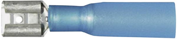 Vogt Verbindungstechnik 3906h faston zásuvka so zmršťovacou bužírkou Šírka zástrčky: 6.3 mm Hrúbka konektora: 0.8 mm 180 ° čiastočne izolované modrá 1 ks