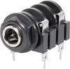 BKL Electronic 1109016 jack konektor 6.35 mm zásuvka, vstavateľná horizontálna Pólov: 2 čiernobiela čierna 1 ks