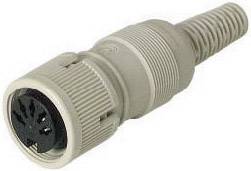 Hirschmann 930 961-517-1 Connettore circolare DIN Presa dritta Numero Poli (num): 5 Grigio 1 pz.