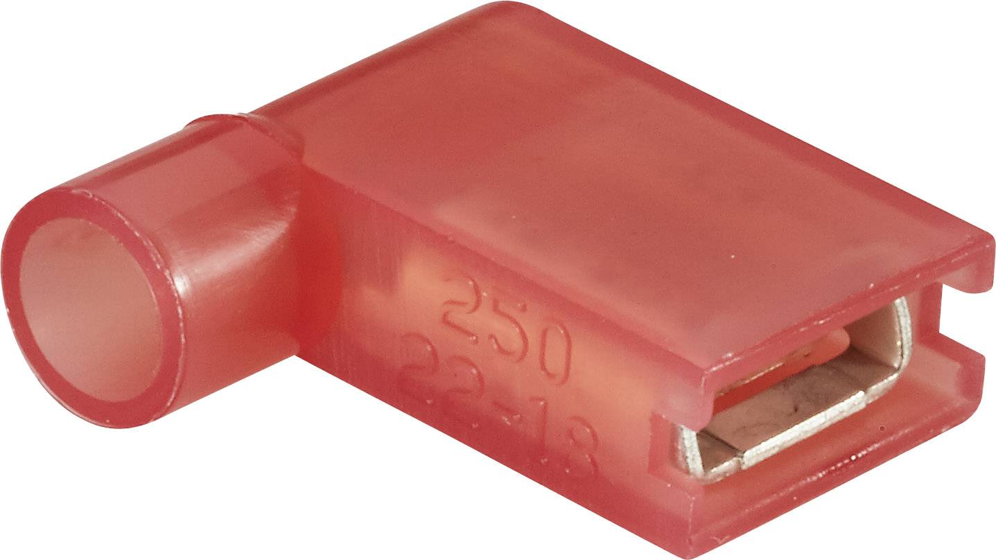 Vogt Verbindungstechnik 3937S Fladstik-kabelsko Stikbredde: 6.3 mm Stiktykkelse: 0.8 mm 90 ° Helisoleret Rød 1 stk