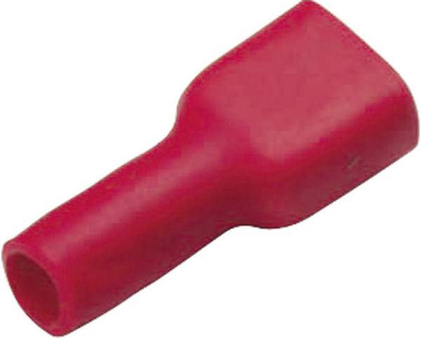 Cimco 180245 faston zásuvka Šírka zástrčky: 4.8 mm Hrúbka konektora: 0.8 mm 180 ° úplne izolované červená 1 ks