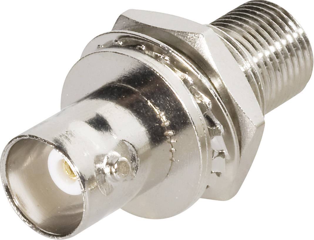 TRU COMPONENTS 1579504 BNC-gennemføring BNC-bøsning - F-bøsning 1 stk