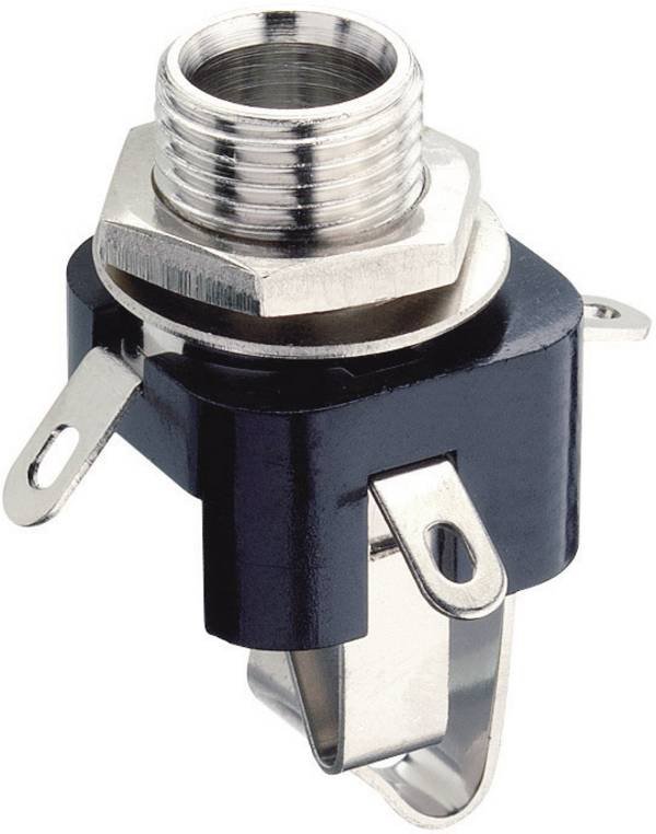 <br> Lumberg<br> KLB 3<br> jack konektor 6.35 mm<br> zásuvka, vstavateľná vertikálna<br> Pólov: 3<br> stereo<br> čierna<br> 1 ks<br> <br>