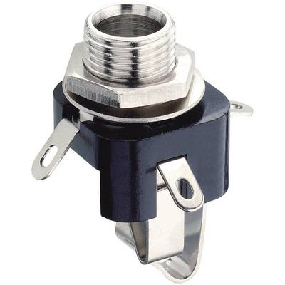 Lumberg KLB 3 jack konektor 6.35 mm zásuvka, vstavateľná vertikálna Pólov: 3 stereo čierna 1 ks