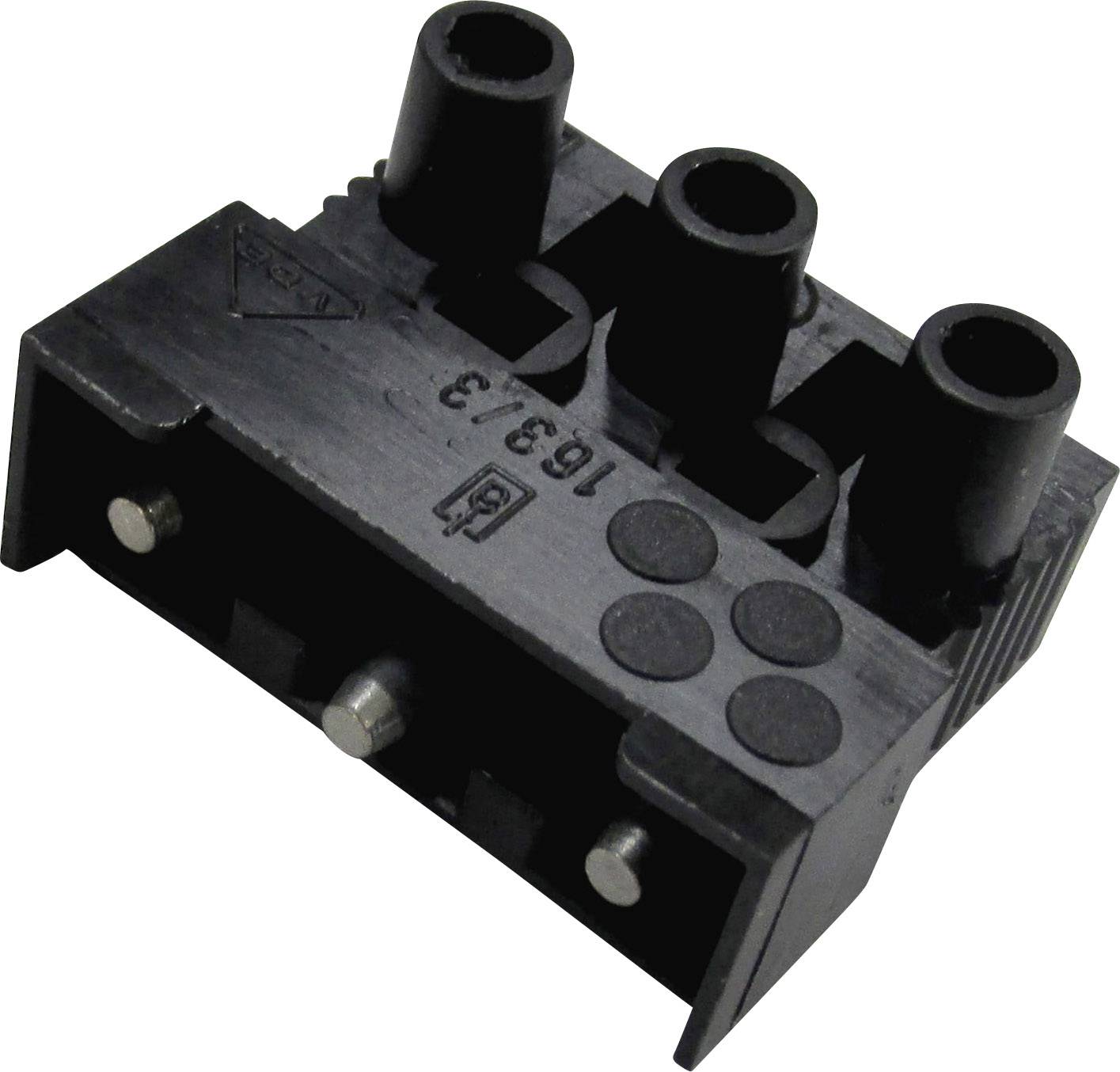 Adels-Contact 12263 163 ST/3 DS Forbindelsesklemme fleksibel: -2.5 mm² stift: -2.5 mm² Poltal: 3 1 stk Sort