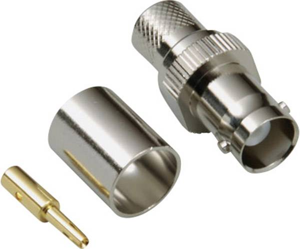 TRU COMPONENTS 1579327 BNC-stikforbindelse Tilslutning, lige 50 Ω 1 stk
