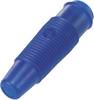 TRU COMPONENTS TC-R8-107 zdierka pre banánik zásuvka, rovná Ø pin: 4 mm modrá 1 ks