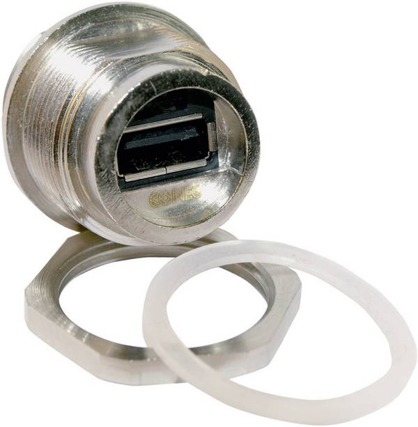 Sada na inštaláciu USB 2.0 zásuvka, vstavateľná 17-200321 Skrutkové pripojenie M28 bez ochranného krytu 17-200321 Conec Množstvo: 1 ks
