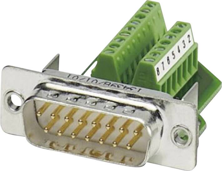 Phoenix Contact VS-15-ST-DSUB/16-MPT-0,5 1688078 Spina SUB-D 180 ° Numero Poli (num): 15 A vite 1 pz.