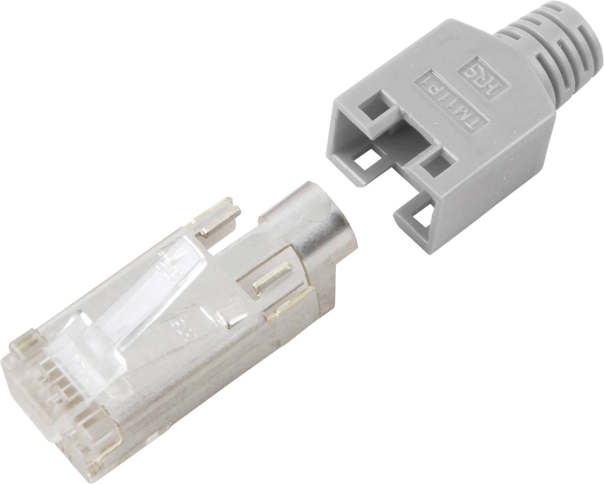 Hirose Electronic RJ45C5E-GR TM11 Connettore RJ45 CAT5e Hirose TM11 RJ45C5E-GR Spina dritta Poli: 8P8C Grigio 1 pz.
