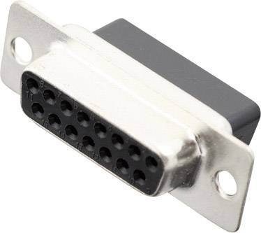 MH Connectors MHDBC15-SS 2101-0190-12 Connettore femmina SUB-D 180 ° Numero Poli (num): 15 A crimpare 1 pz.