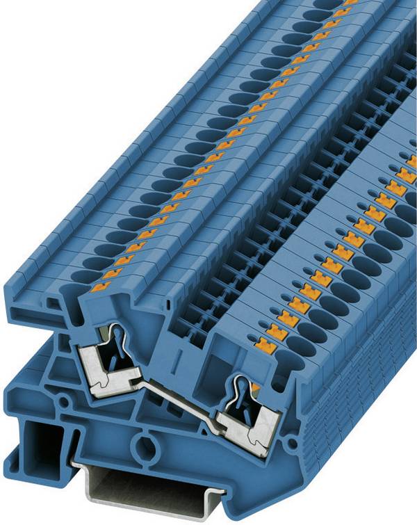 Phoenix Contact 3213971 inštalačné svorka 6.2 mm rýchle pripojenie modrá 1 ks