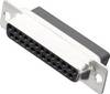 MH Connectors MHDBC25-SS 2101-0190-13 D-SUB zásuvková lišta 180 ° Pólov: 25 krimpované 1 ks