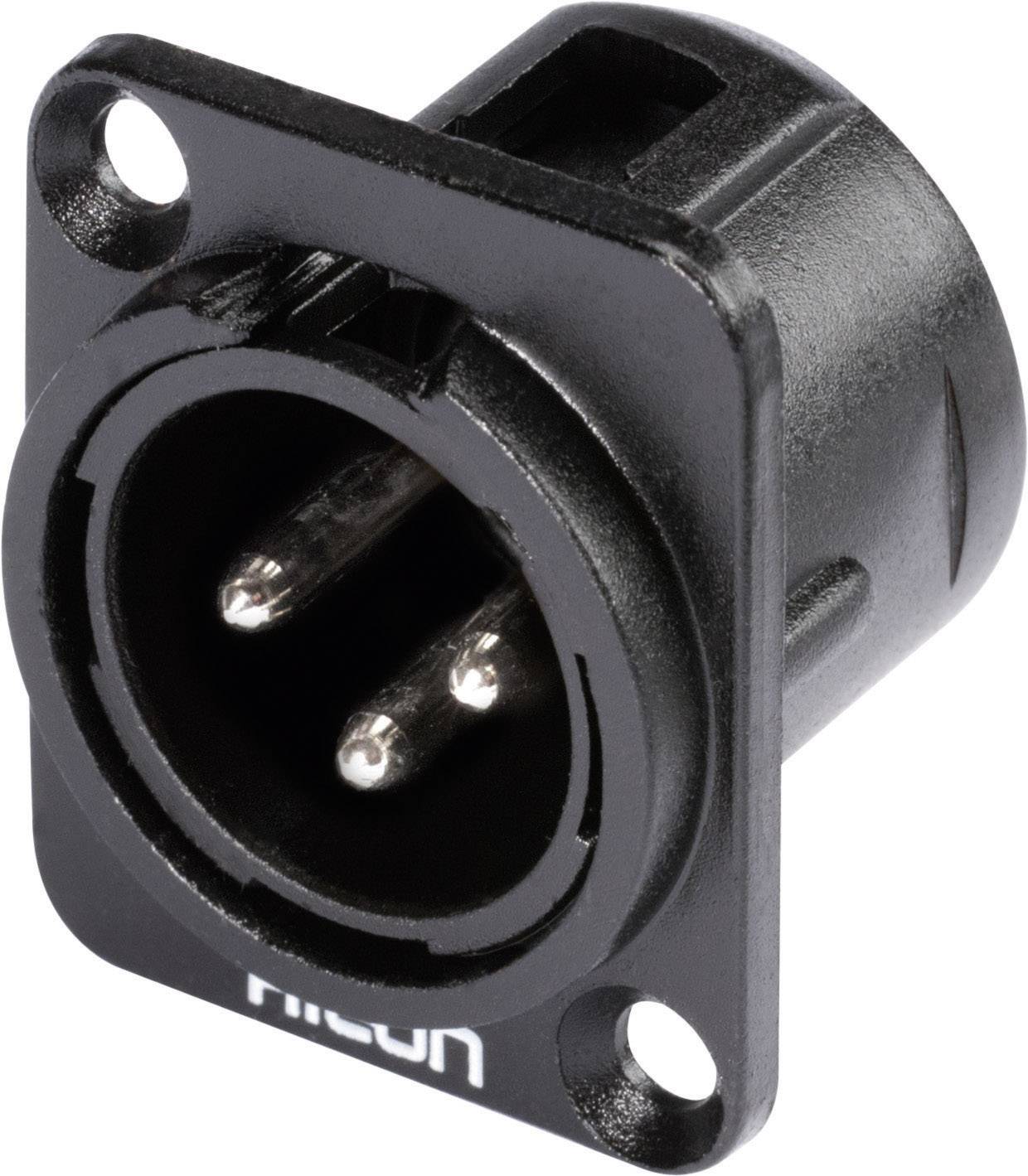 Hicon HI-X3DM-M Connettore XLR Spina a pannello contatti diritti Numero Poli (num): 3 Nero 1 pz.
