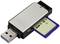 USB čítačka kariet so SD kartou, 4 GB, zasunutá. Zariadenie má USB 3.0 port. Značkový názov na kryte viditeľný.