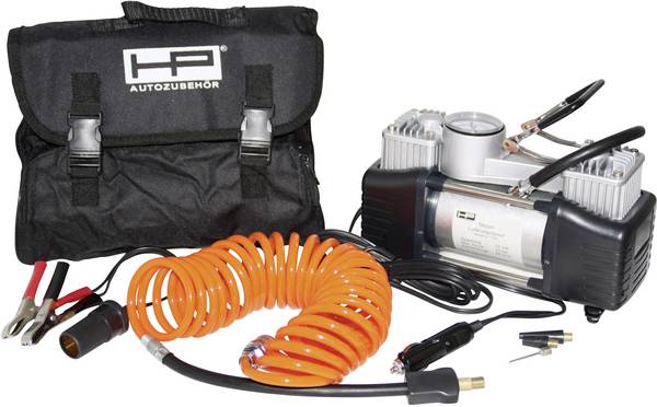 Kompresor na hustenie pneumatík, dvojvácový, HP 21262, 12 V, 7 bar