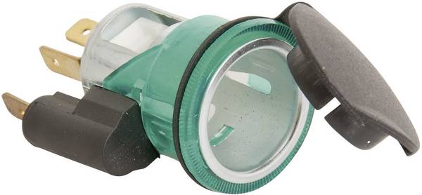 zabudovateľná autozásuvka s krytkou HP Autozubehör 28112, 16 A, 12/24 V