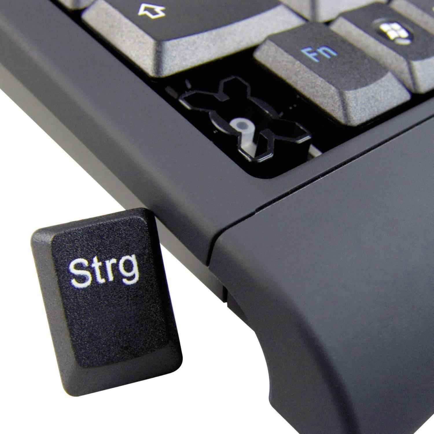 Keysonic ACK-595C+ USB klávesnica nemecká, QWERTZ čierna-2